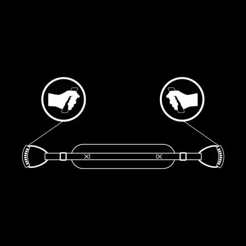 fetish submissive uprząż typu piesek, regulowana, wyściołka neoprenowa na Arena.pl