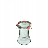 WECK Glas Słoik 370 ml (6 szt), z pokrywą, uszczelką i zapinkami x2