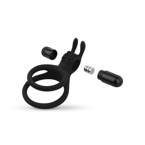 Share Ring - Double Vibrating Cock Ring With Rabbit Ears zdjęcie 8
