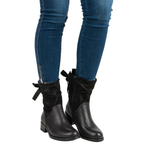 Modne czarne botki r.41 na Arena.pl