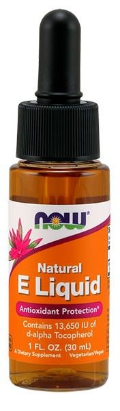 Now Foods Natural E Liquid 30ml Witamina E W Kroplach