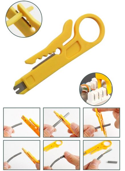 TESTER KABLI SIECIOWYCH WTYK RJ45 ZESTAW NARZĘDZI ŚCIĄGACZ ZACISKARKA LAN3 zdjęcie 8