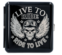 Papierośnica z Gotowym Grawerem Czachy