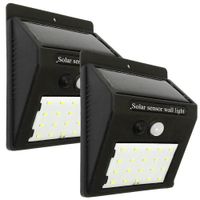 LAMPA KINKIET NA BALKON SOLARNY 20 LED MOCNA 2SZT