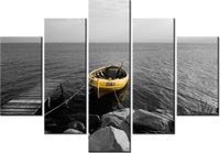 105CM 150CM OBRAZ 5 ELEM ŁÓDŹ KOŁO POMOSTU DRUK