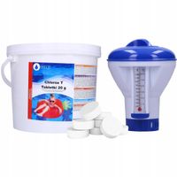 2 x Chlorowe tabletki do basenu 3kg 20g chlor do basenu jacuzzi spa + boja
