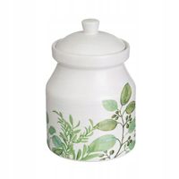 CERAMICZNY POJEMNIK NA PRODUKTY SYPKIE NA MĄKĘ CUKIER KAWĘ 1,1 L RUSTYKALNY