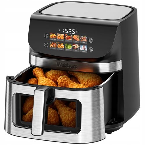 FRYTKOWNICA BEZTŁUSZCZOWA AIR FRYER 8,8L NIEPRZYWIERAJĄCA WEBBER 10 P na Arena.pl