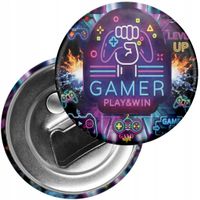 Magnes na lodówkę z otwieraczem GAMER GAMEPAD GAMBLING GRY