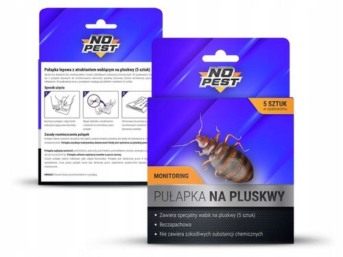 SILNA PUŁAPKA LEPOWA NA PLUSKWY PRZECIWKO PLUSKWOM WABIK 5 SZTUK NO na Arena.pl