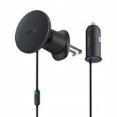 BASEUS ŁADOWARKA SAMOCHODOWA INDUKCYJNA 15W UCHWYT HOLDER MagSafe USB C 25W