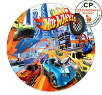 Opłatek na tort Hot Wheels
