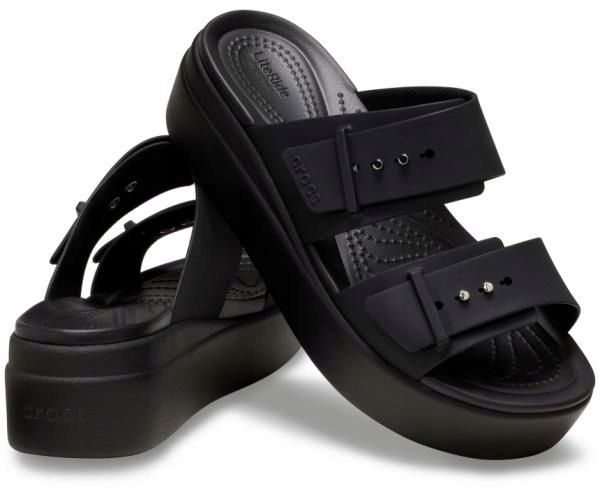 Damskie Buty Sandały Platforma Crocs Brooklyn 207431 Low Wedge 37-38 zdjęcie 2