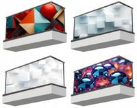 Osłona balkonowa mata ozdobna na balkon na wymiar DUŻO WZORÓW ABSTRAKCJA