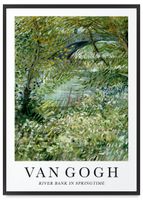 Plakat w ramie pejzaż obrazy van gogh 40x50 cm w czarnej ramie