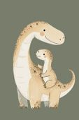 Plakat 40x60cm Wzory dla Dzieci, Chłopca Do Pokoju - Dinozaury