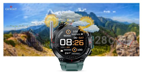 Smartwatch Giewont GW460-2 Zielony GPS na Arena.pl