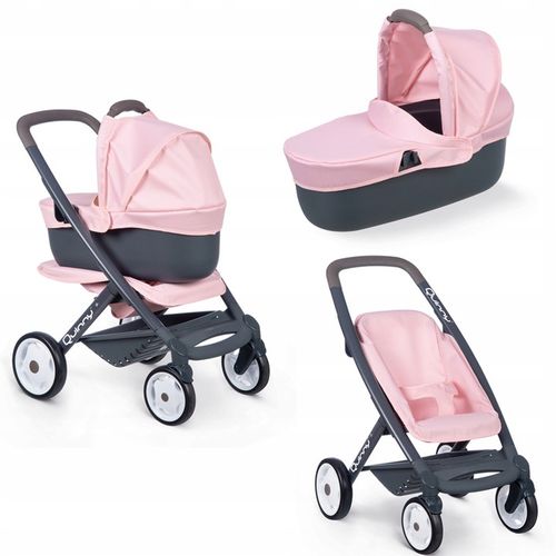 Wózek dla lalki zestaw 3 w 1 Smoby Maxi-Cosi Quinny 253117 na Arena.pl