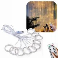 KURTYNA ŚWIETLNA LED LAMPKI WISZĄCE NA USB 3x3M NA ZEWNĄTRZ I WEWNĄTRZ