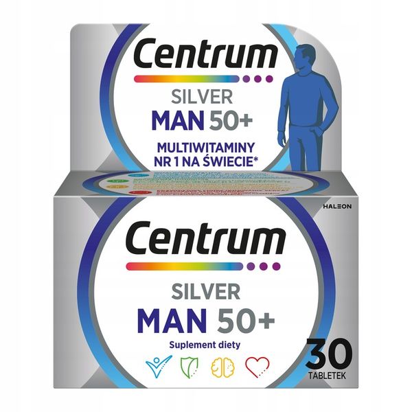 Multiwitamina Centrum Man 50+ witaminy minerały dla mężczyzn 30 tabletek zdjęcie 2