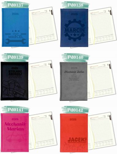 GRAWEROWANY KALENDARZ DZIENNY terminarz A5 2026 prezent dla weterynarza na Arena.pl