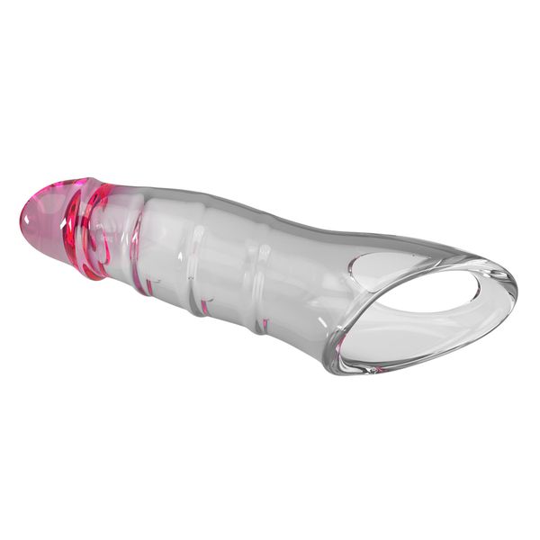 Pretty Love Penis Sleeve – Damell Clear Pink zdjęcie 9