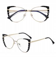 ZŁOTE Damskie Okulary ZERÓWKI do KOMPUTERA BLUE LIGHT UV OPRAWKI Teleskopy