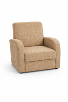 Fotel wypoczynkowy Komforto pokój salon biuro bar beżowy miodowy BM