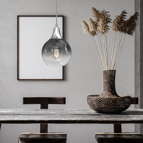 Lampa wisząca MONTE SILVER fi 150 1xE27 na Arena.pl