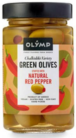 OLYMP Oliwki zielone Chalkidiki nadziewane papryką 320 g