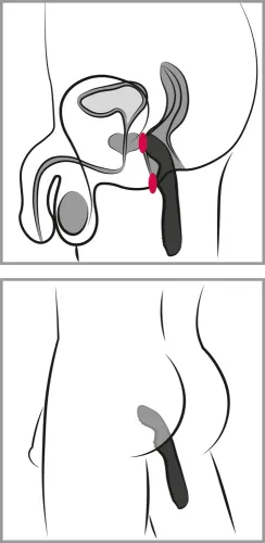 rebel zakrzywiony wibrator czarny 7 trybow, silikonowy 23,5 cm na Arena.pl