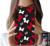 ETUI DO XIAOMI NOTE 8T - KOKARDKI CZERWONO BIAŁE MYSZKA, WZORY