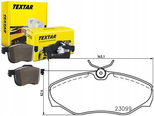 TEXTAR KLOCKI HAMULCOWE PRZÓD 2309902 na Arena.pl