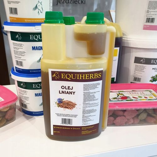 EQUIHERBS, Olej lniany 1 l na Arena.pl