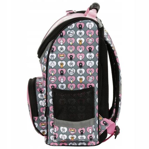 TORNISTER SZKOLNY DO 1 KLASY DLA DZIEWCZYNKI CLEO & FRANK Z KOTKAMI KOTKI na Arena.pl