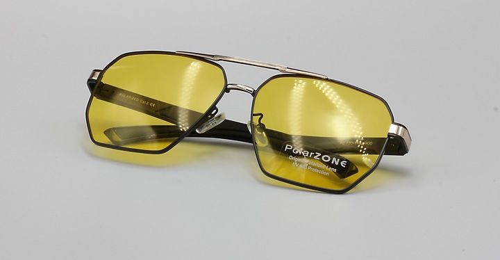 Okulary męskie dla kierowców jazdy nocą polaryzacyjne uv400 etui polarzone zdjęcie 6