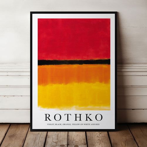 Plakat rothko abstrakcja 50x70 cm w czarnej ramie na Arena.pl