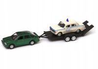 Welly 1:34 laweta Polonez + Fiat 125p MO biały