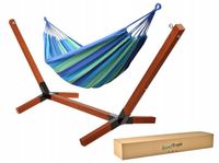 Zestaw Stelaż na Hamak Impregnowany 220kg + tkanina 220x150cm Od Producenta