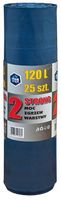 Worki na śmieci 120L 25szt 2STRONG na gruz super MOCNE podwójna folia