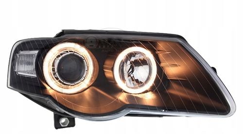 Reflektory lampy przednie VW Passat B6 BLACK RINGI na Arena.pl
