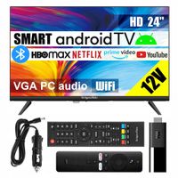 Telewizor do KAMPERA SMART Android TV WiFi BT 24'' HD 12V DVBT2 APLIKACJE