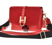 torebki skórzane damskie laura biaggi – luksusowy akcent w kolorze redsuede