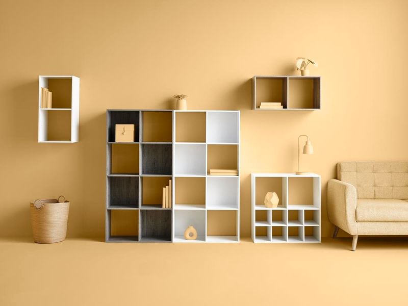 Regał z 4 półkami Kali biały zdjęcie 3