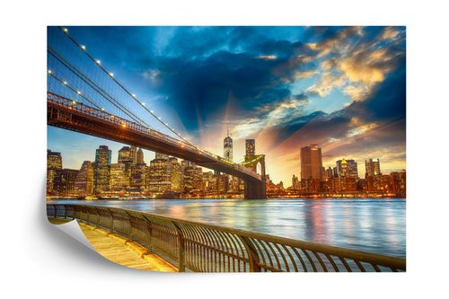 Emaga Fototapeta Widok Na Nowy Jork Vinyl Gładki 368x254 na Arena.pl