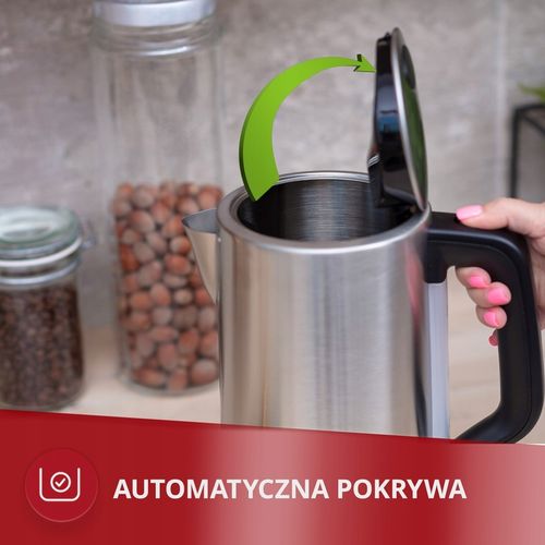 Czajnik elektryczny bezprzewodowy stal inox 2200W MPM MCZ-121M na Arena.pl