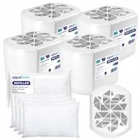 AquaFloow 4x pochłaniacz wilgoci osuszacz powietrza do domu + 4x wkład 250g