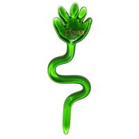dabber szklany "zielona łapka" clover hand do olejku 10 cm