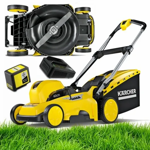 KOSIARKA AKUMULATOROWA KARCHER LMO 36-40 BATTERY SET ZESTAW AKU ŁADOWARKA zdjęcie 1