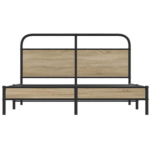 Łóżko bez materaca, 150x200 cm, przydymiony dąb na Arena.pl